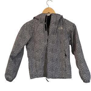 The North Face Girls DryVent Hooded Full Zip Windbreaker Jacket Sz S (7/8)